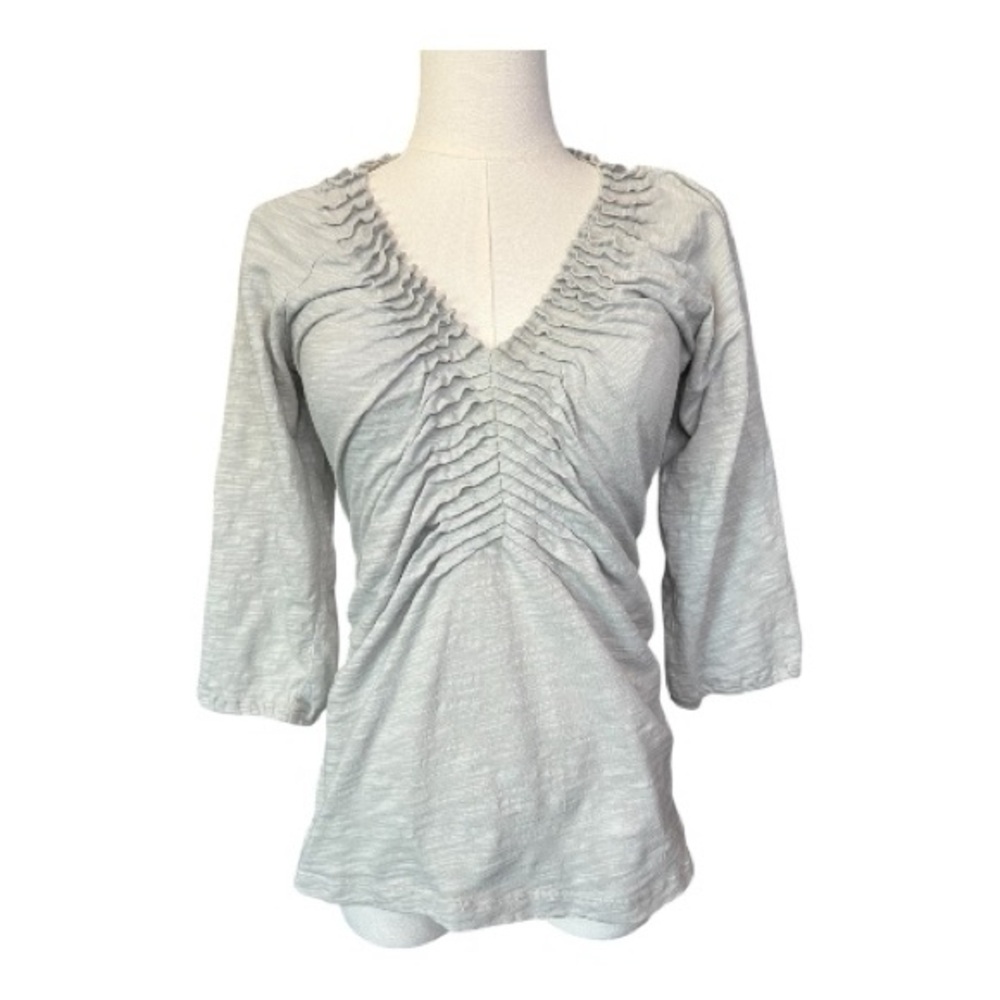 EUC Urban Outfitters brand sage gray ruched front top – size M